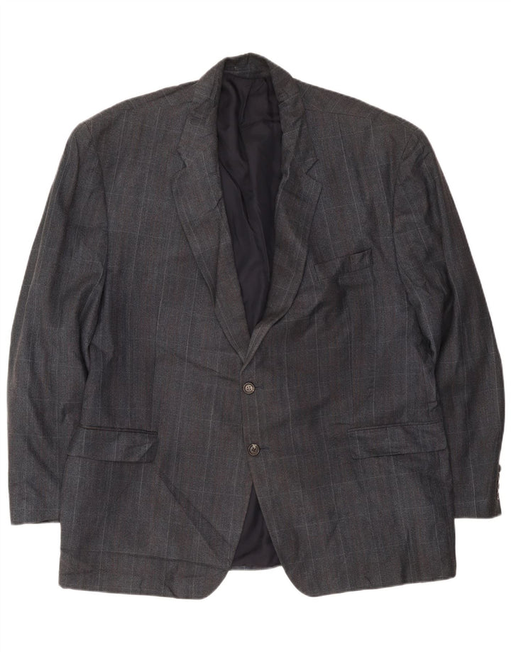 Jachetă Blazer pentru bărbați Chaps, cu 2 nasturi, UK 42 XL, albastru bleumarin Check