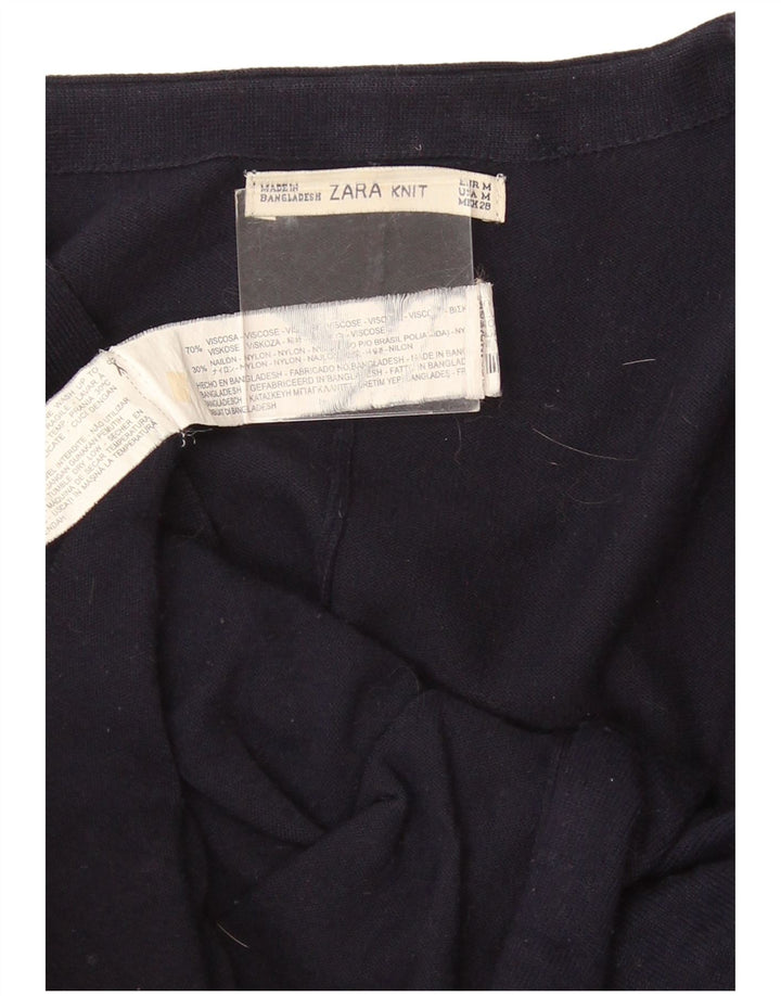 Pulover cardigan supradimensionat cu batwing Zara pentru femei UK 14 Medium Bleumarin