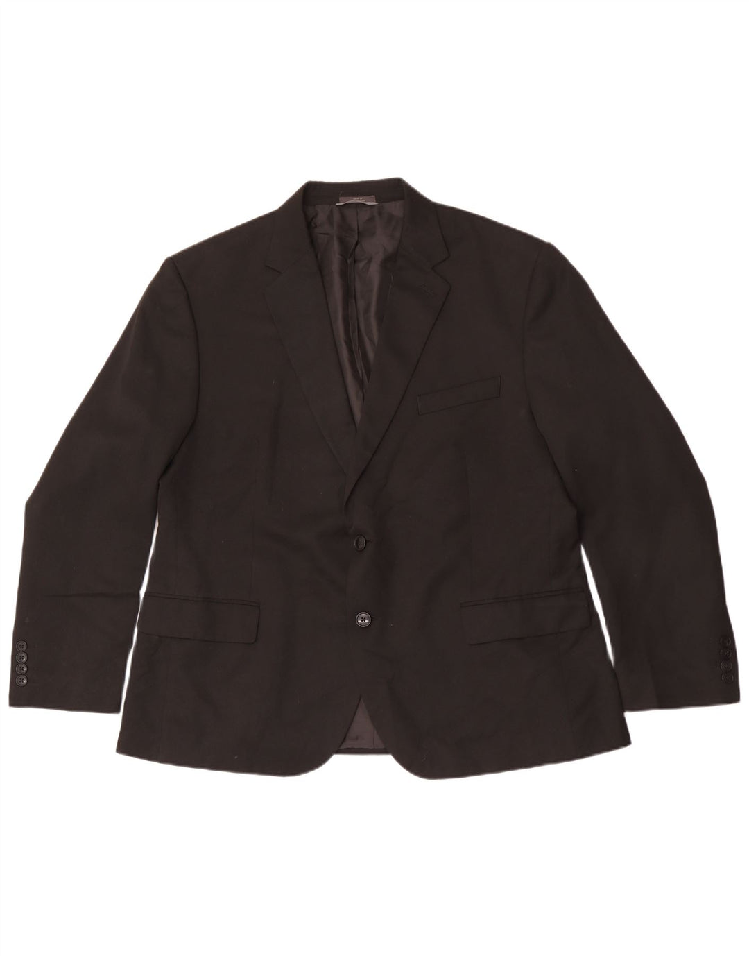 Jachetă pentru bărbați Marks & Spencer Regular cu 2 nasturi IT 56 3XL Negru