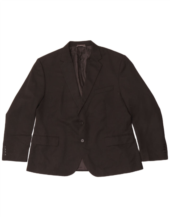 Jachetă pentru bărbați Marks & Spencer Regular cu 2 nasturi IT 56 3XL Negru