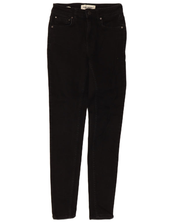 Blugi skinny pentru femei Superdry W24 L30 bumbac negru