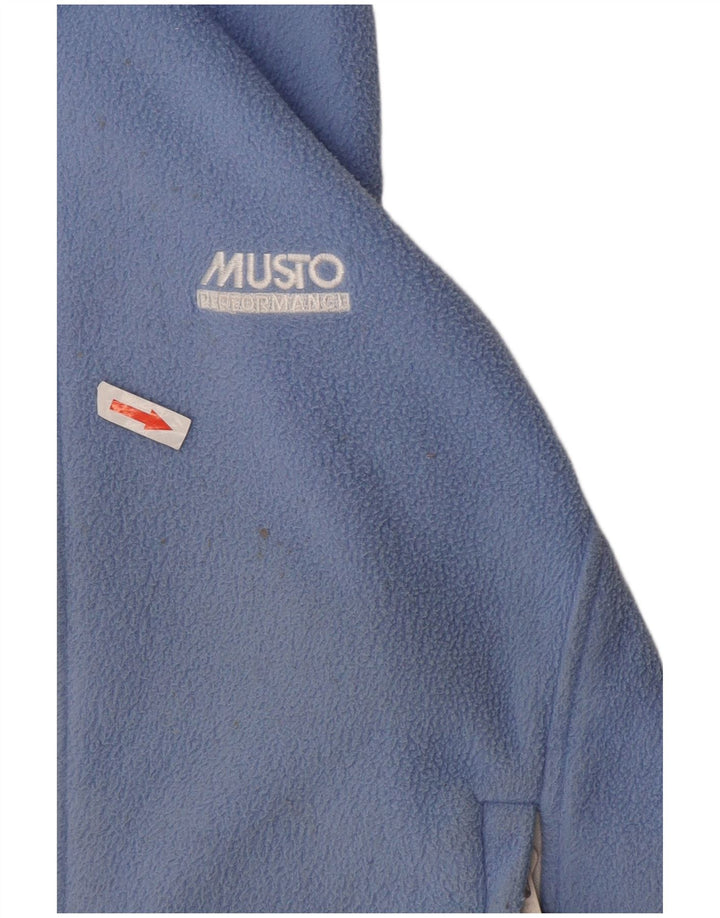 Musto pentru băieți fleece ghelot 11-12 ani, mediu albastru, poliester color bloc