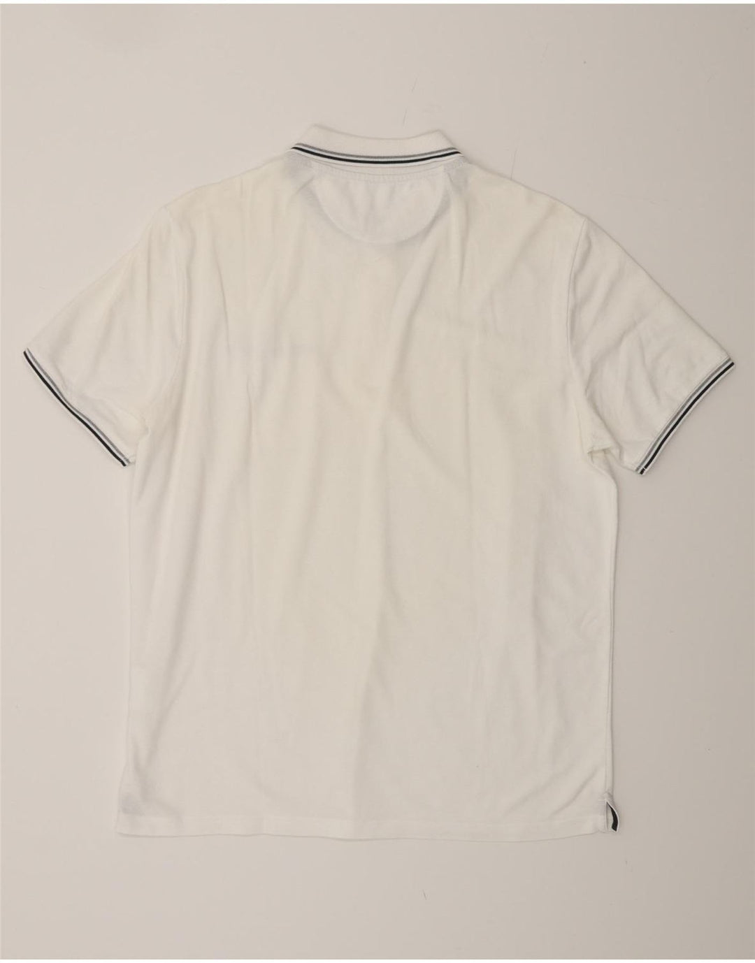 Tricou polo pentru bărbați CHAMPION Easy Fit, mare, alb, din bumbac