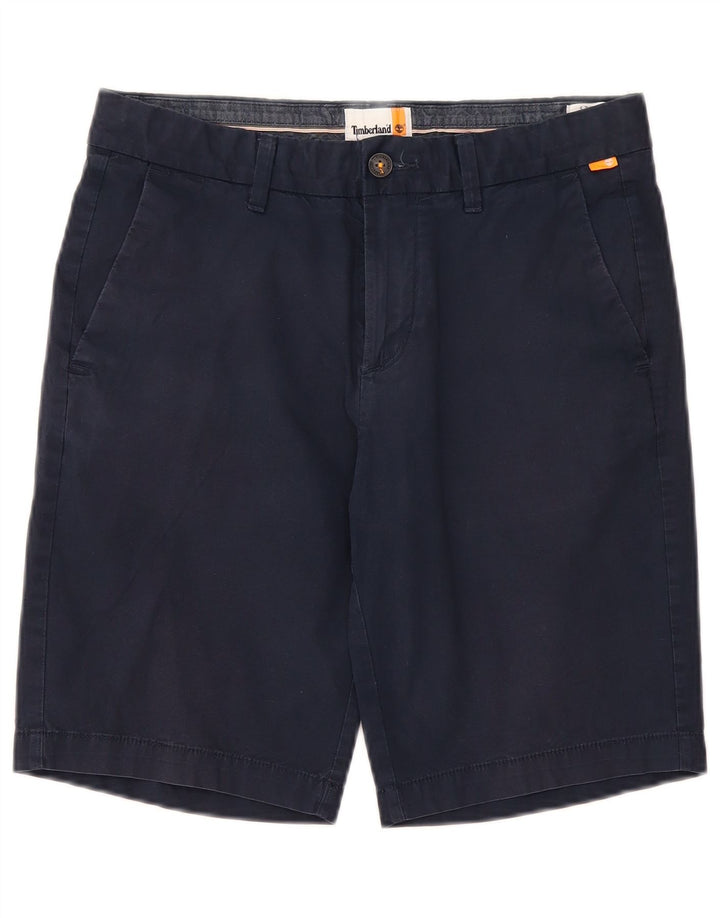 Pantaloni scurți chino pentru bărbați Timberland W30, bumbac, albastru bleumarin mediu