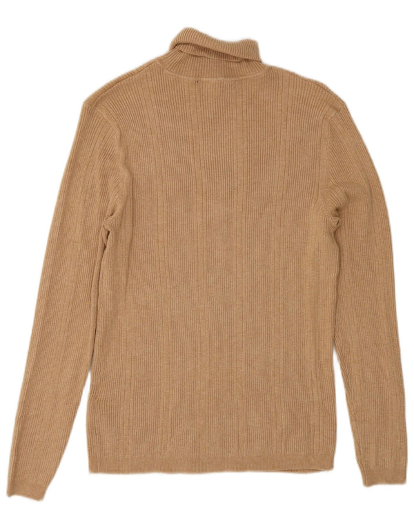 Marks & Spencer Pulover cu gât rulat pentru femei UK 10 Small Beige Viscose