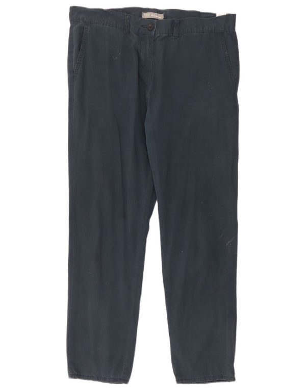 Pantaloni chino conici pentru femei Marks & Spencer UK 14 Large W34 L28 Bleumarin