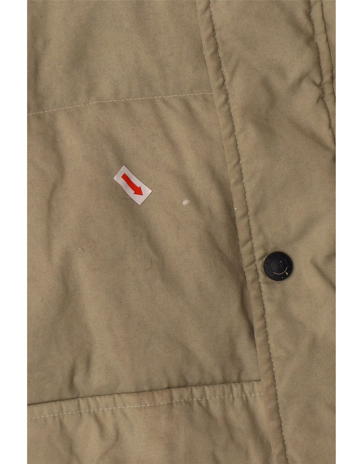 Gilet căptușit pentru bărbați Asics UK 40, mare, bej, poliamidă