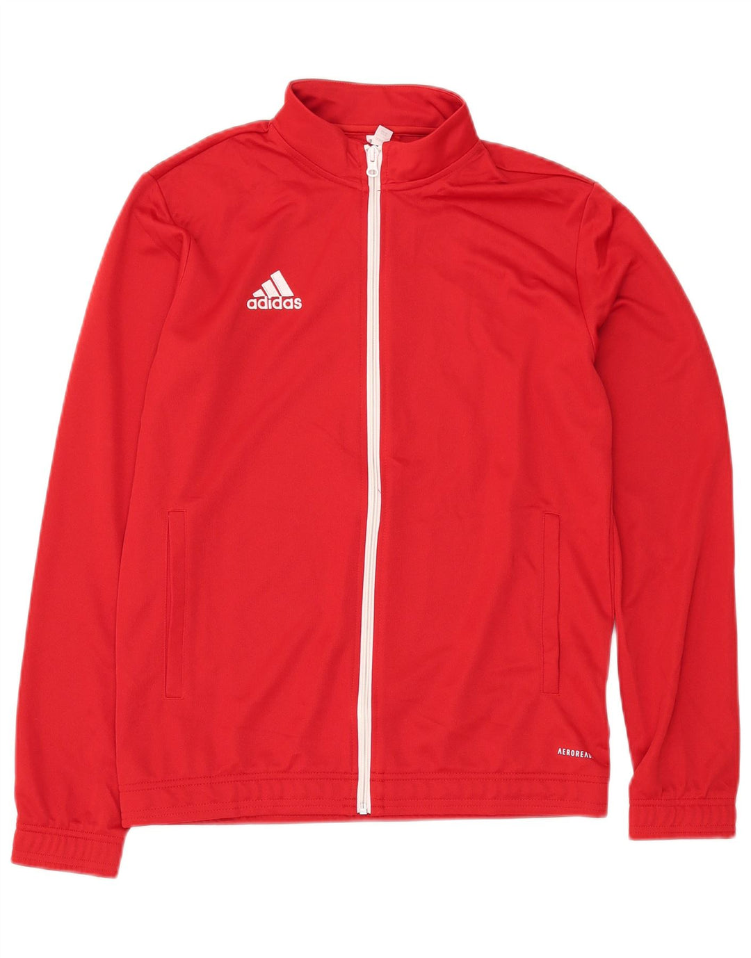 Jachetă de top pentru trening Adidas Aeroready pentru bărbați, poliester roșu mediu