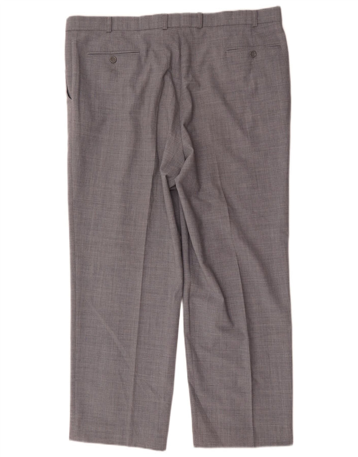 Marks & Spencer Pantaloni drepți pentru bărbați L40 L29 Poliester gri