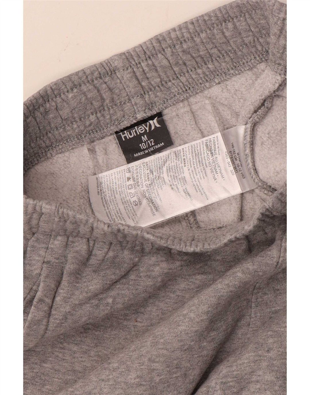 Pantaloni de trening grafic pentru baieti Hurley Pantaloni de jogging 10-11 ani Gri mediu