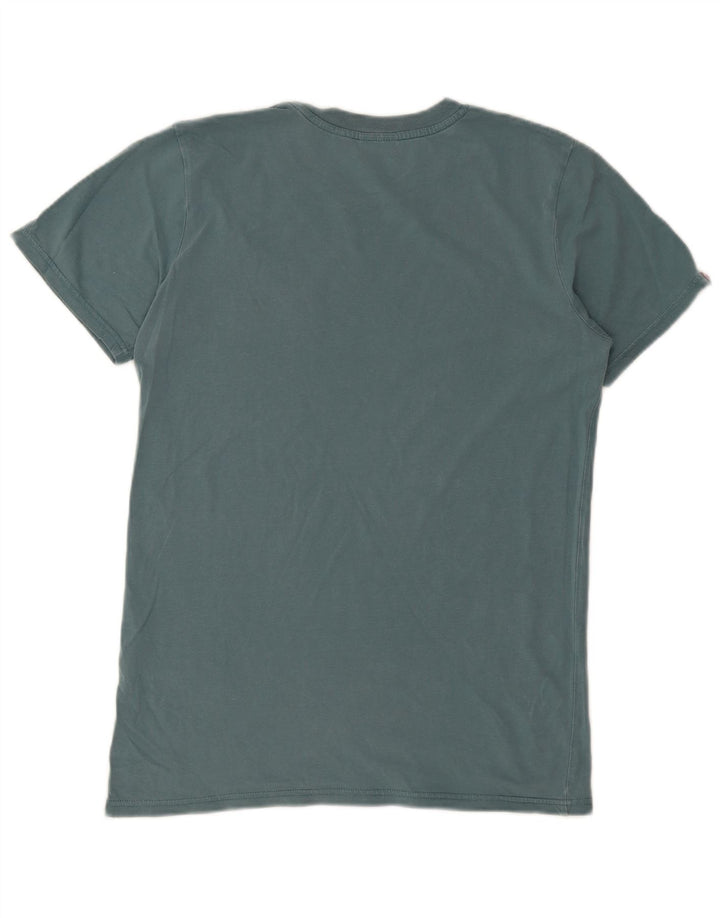 SUPERDRY tricou grafic pentru bărbați Top mic, albastru, bumbac