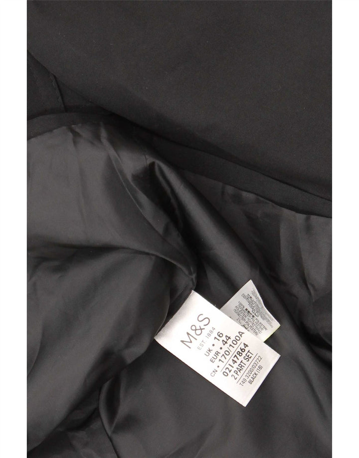 Trench pentru femei Marks & Spencer UK 16 Poliester negru mare