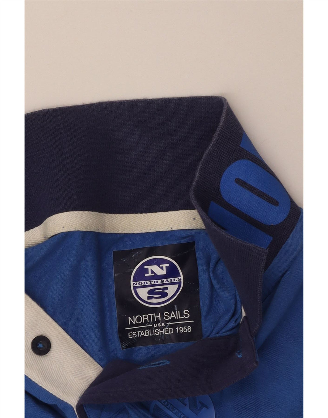 NORTH SAILS Tricou polo grafic pentru bărbați, albastru mic