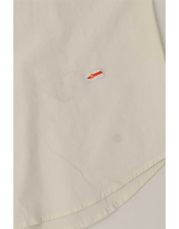Cămașă Tommy Hilfiger pentru bărbați, bumbac alb mediu