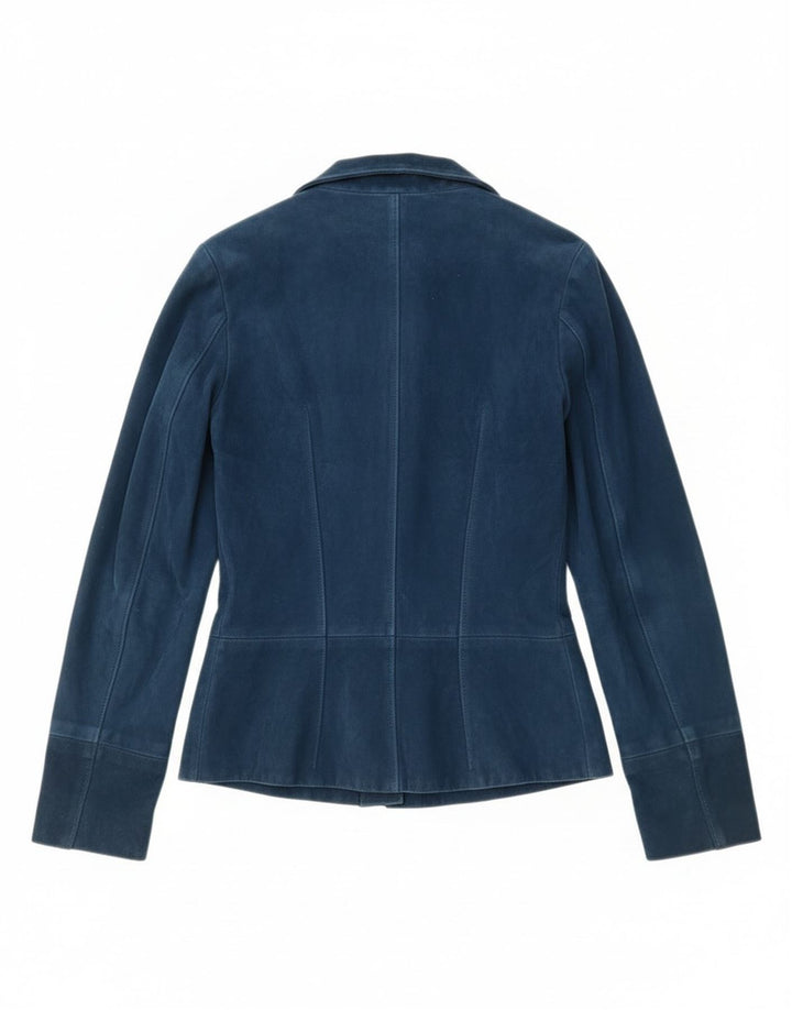 Blazer Vintage pentru femei cu 2 nasturi UK 4 XS bleumarin