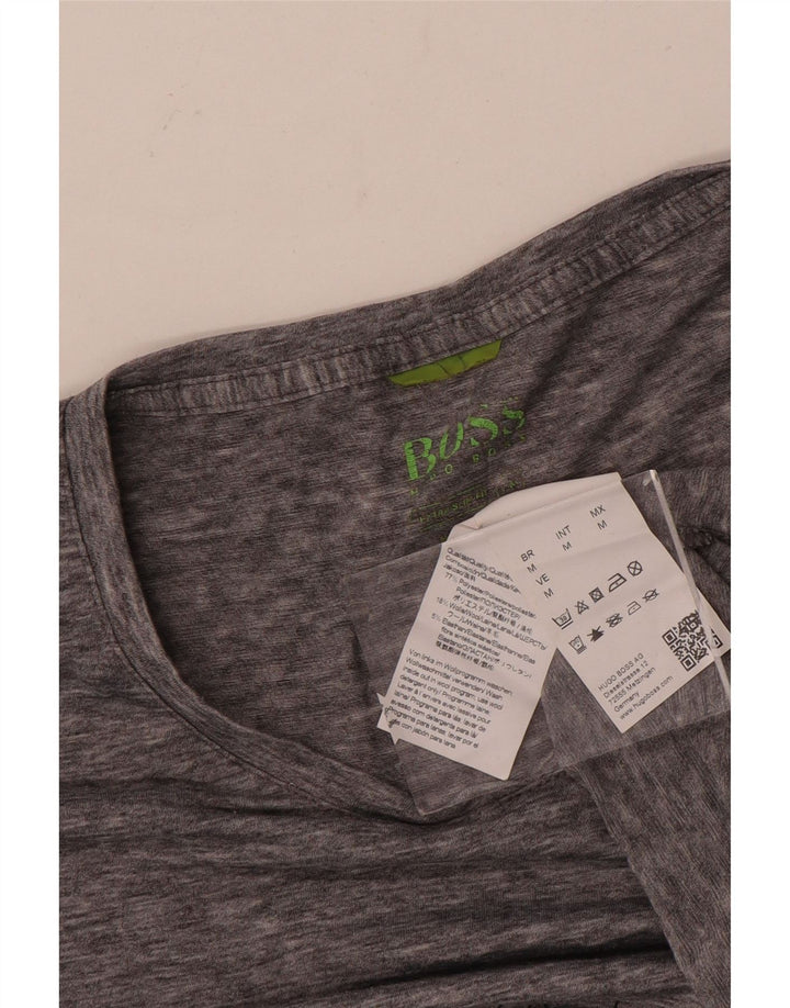 Tricou pentru bărbați Hugo Boss Top Medium Gri Geometric Poliester
