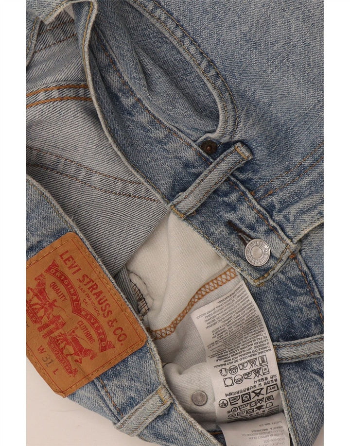 Pantaloni scurți Levi's 505 Distressed Denim W31 Bumbac albastru mediu