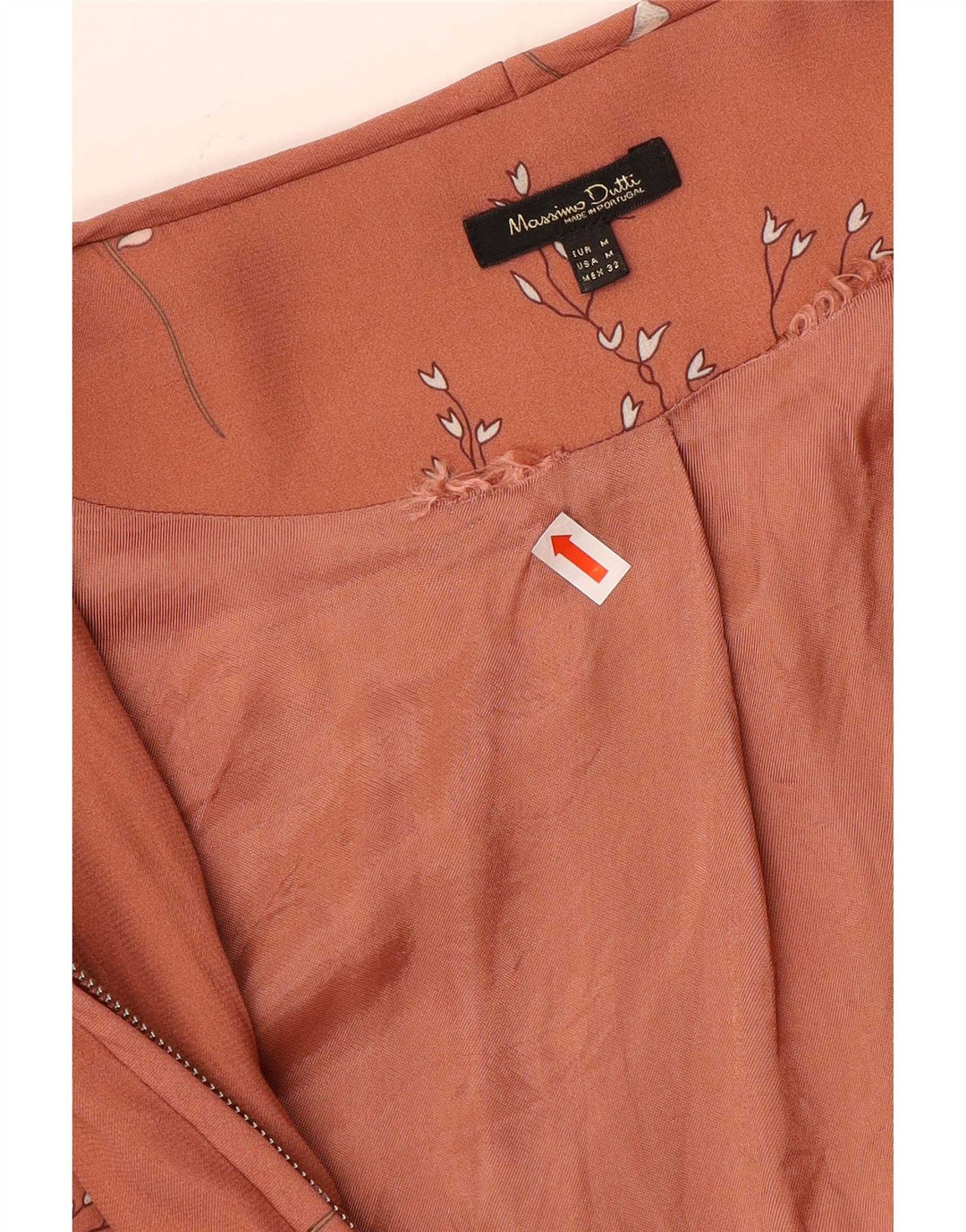 Jachetă Bomber Massimo Dutti pentru femei UK 12 Medium Pink Floral Viscose
