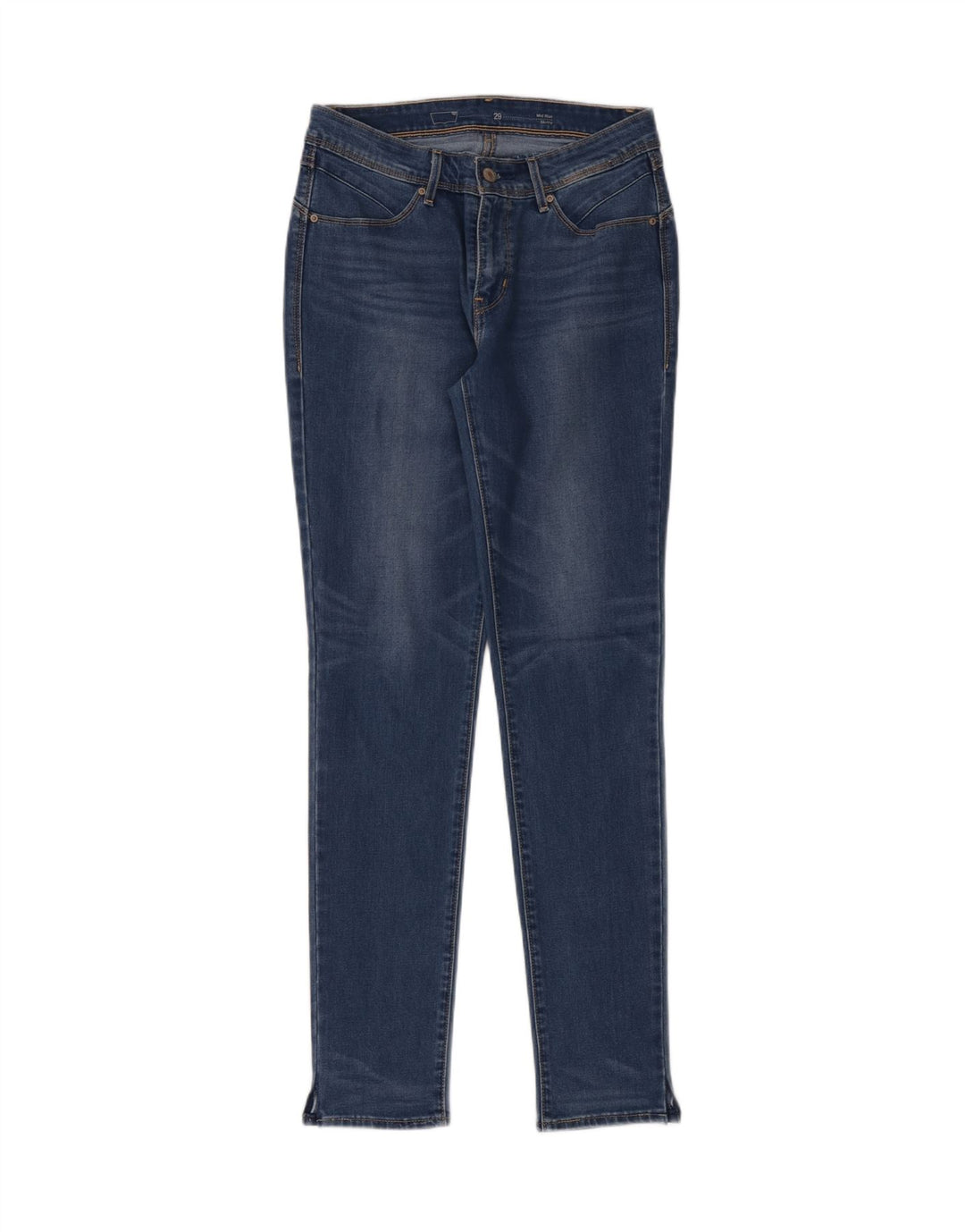Blugi skinny Levi's pentru femei cu talie medie W29 L32 albastru
