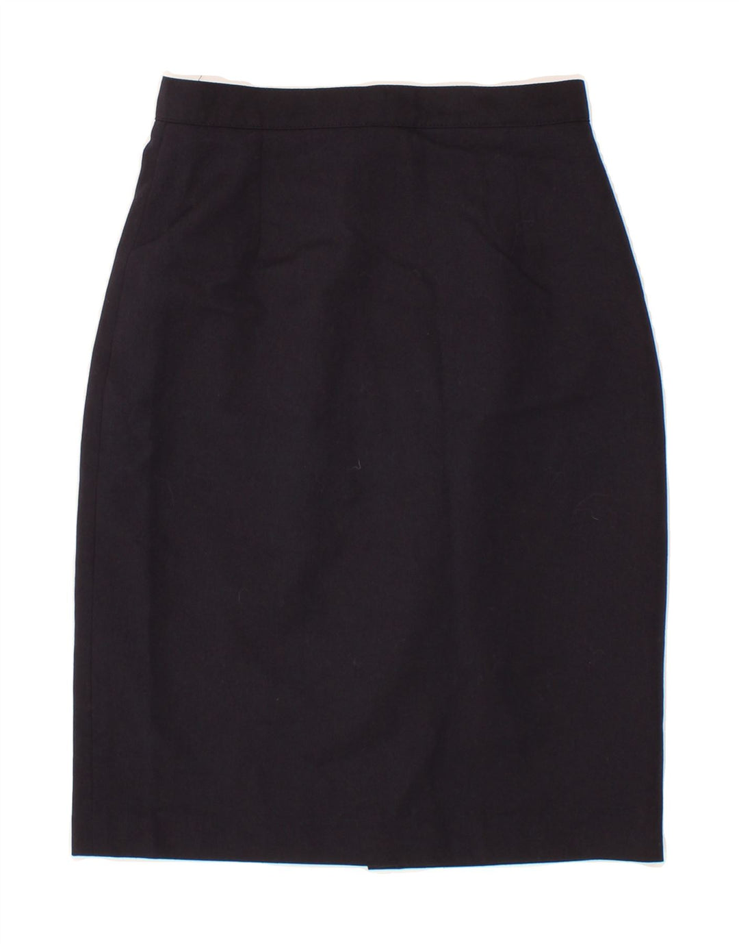 VINTAGE Womens Pencil Skirt IT 40 Small W26 Navy Blue Wool Vintage Vintage and Second-Hand Vintage from Messina Hembry 
