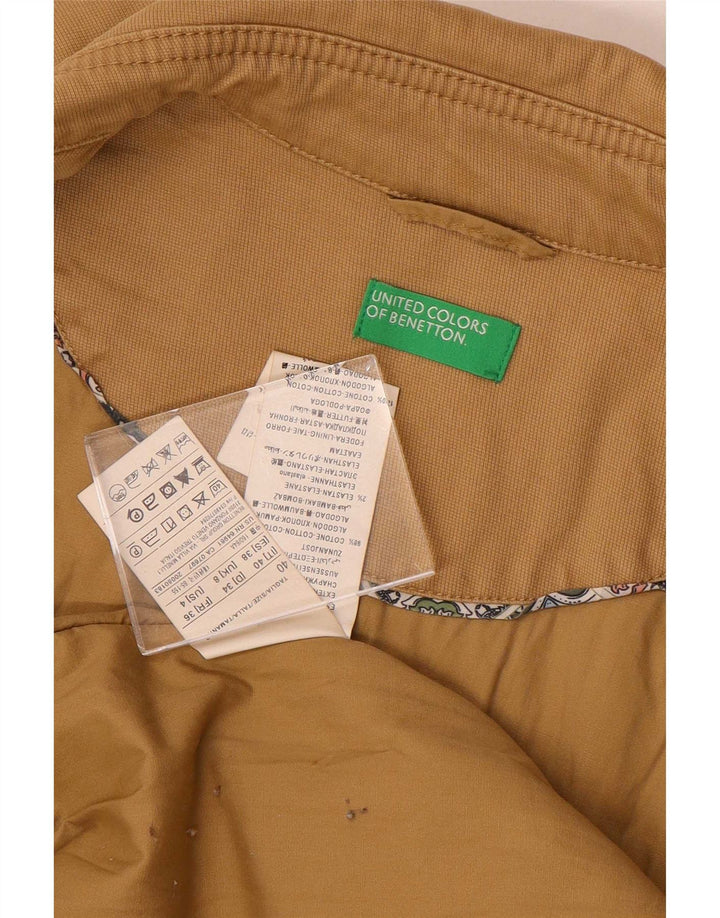 Trench pentru femei Benetton UK 8 Small Beige Bumbac