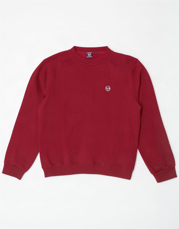 Sergio Tacchini Womens Sweatshirt Jumper UK 10 Small Burgundy