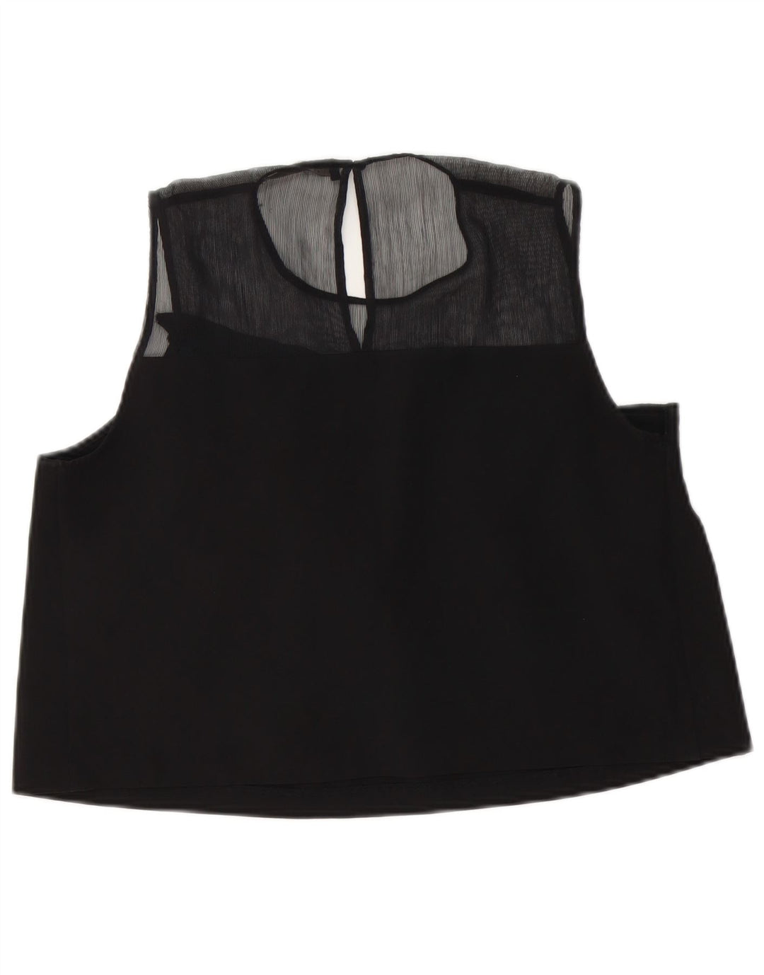 Bluză fără mâneci pentru femei Zara UK 14 mare, negru