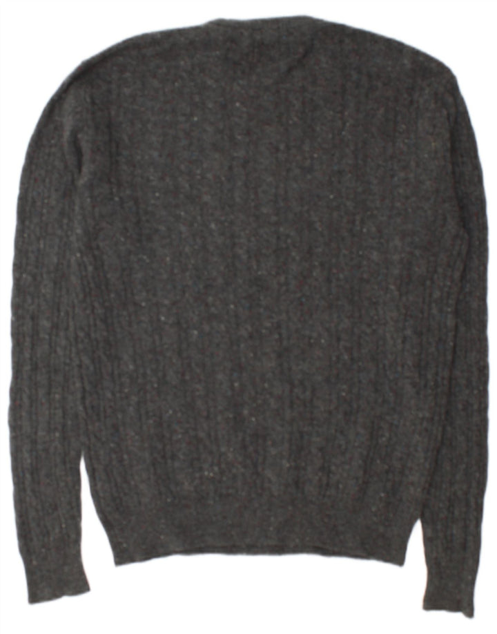 Pulover Jack Wills pentru bărbați The Marlow cu gât crew pete, gri mediu