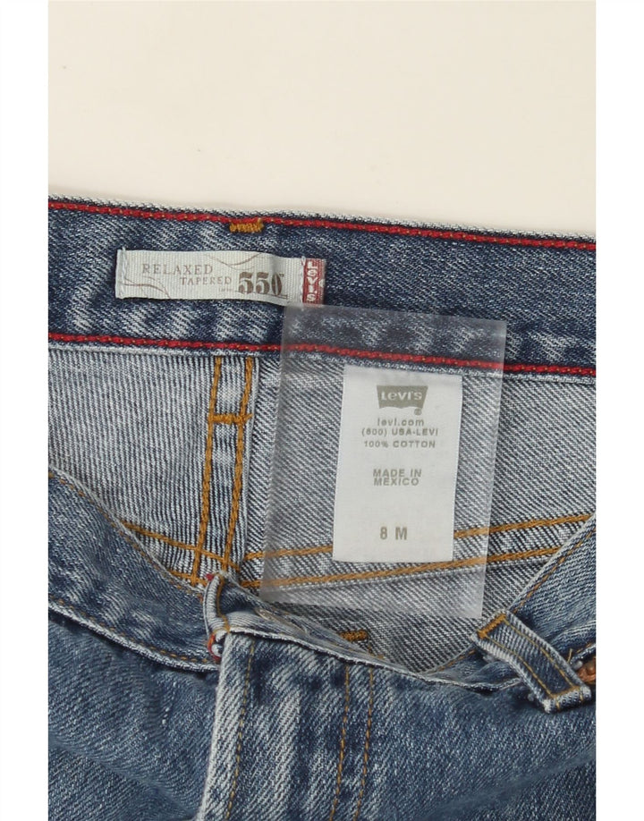 Blugi conici 550 pentru femei LEVI'S, cu ajustare relaxată, US 8 Medium W28 L30 Albastru