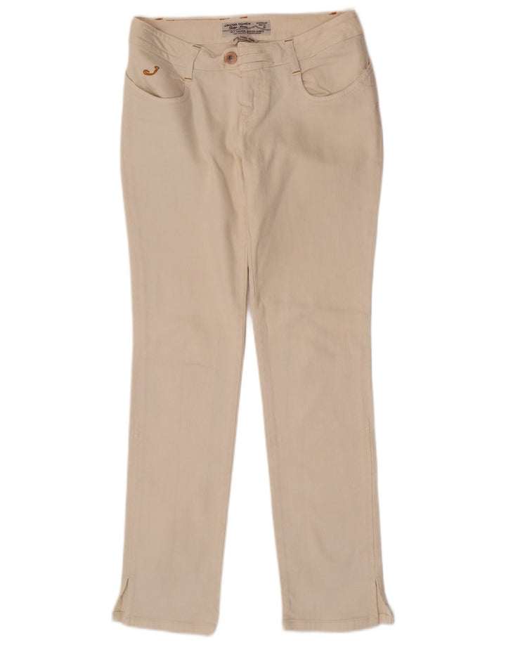 Blugi slim pentru femei Jacob Cohen W28 L30 bumbac bej