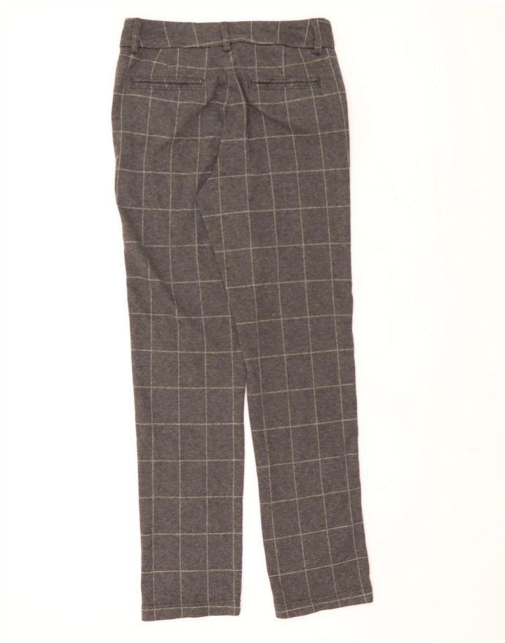 LEE Womens Riders Straight Casual Trousers US 6 Medium W30 L30 Grey Check Vintage Lee and Second-Hand Lee from Messina Hembry 