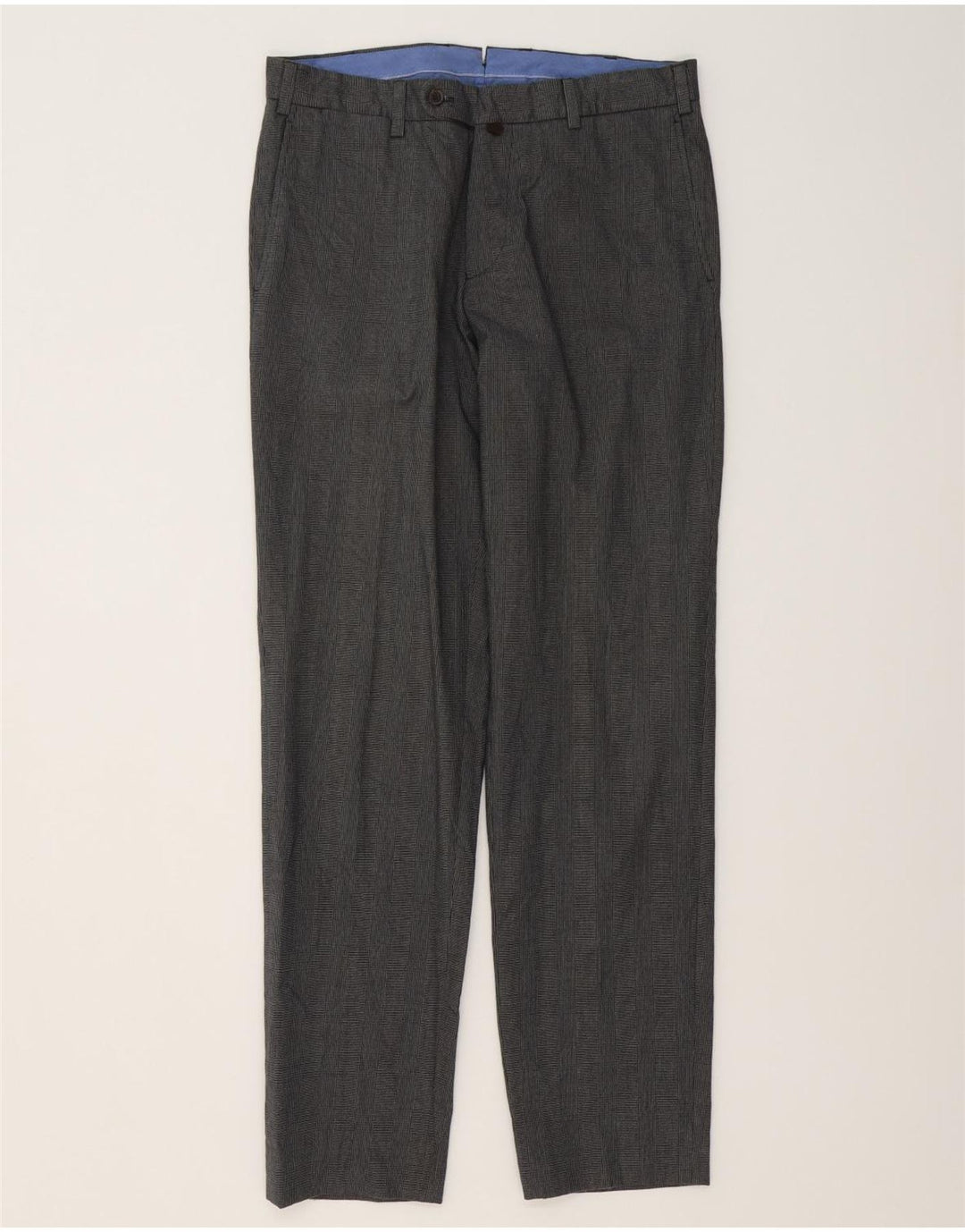 MASSIMO DUTTI Pantaloni de costum pentru bărbați EU 40 Medium W31 L31 Gri Houndstooth