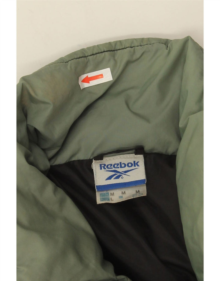 Jachetă căptușită Reebok pentru bărbați, Marea Britanie 38, mediu negru, nailon