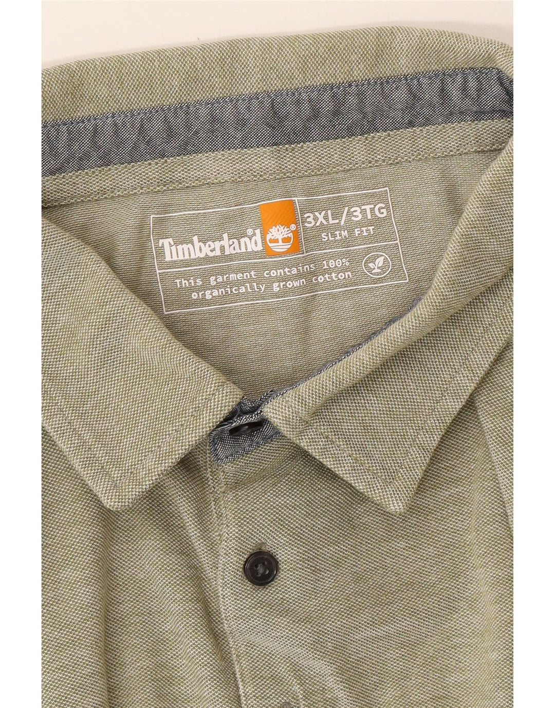 Cămașă polo TIMBERLAND Slim Fit pentru bărbați, bumbac verde 3XL