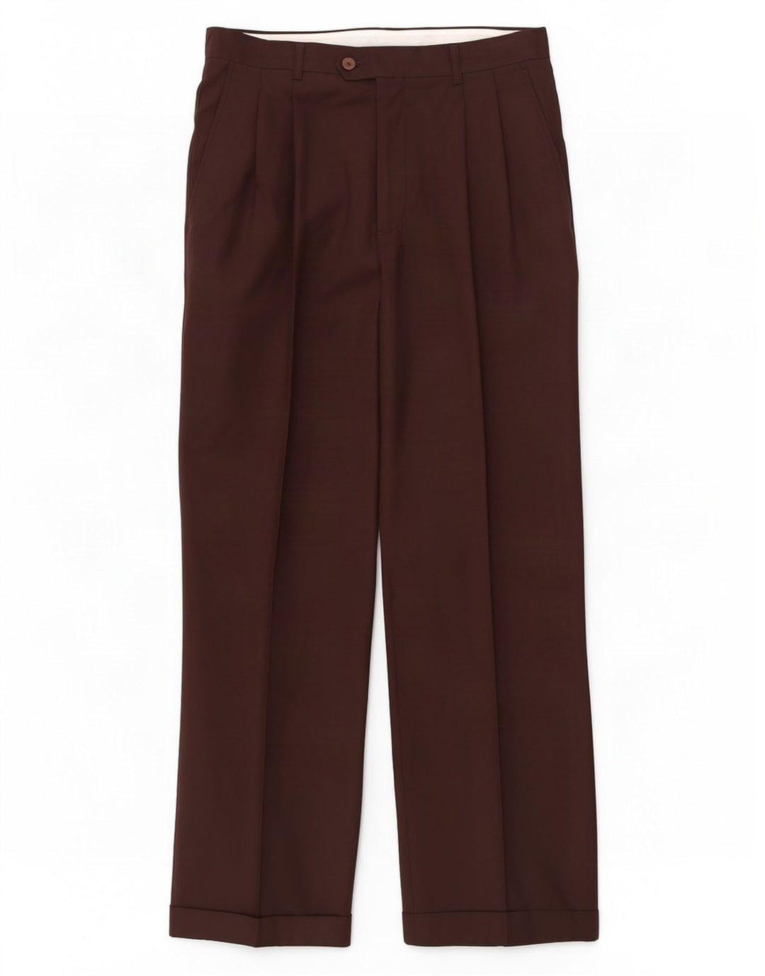 Pantaloni de costum pentru bărbați Pierre Cardin L34 L29 Lână maro