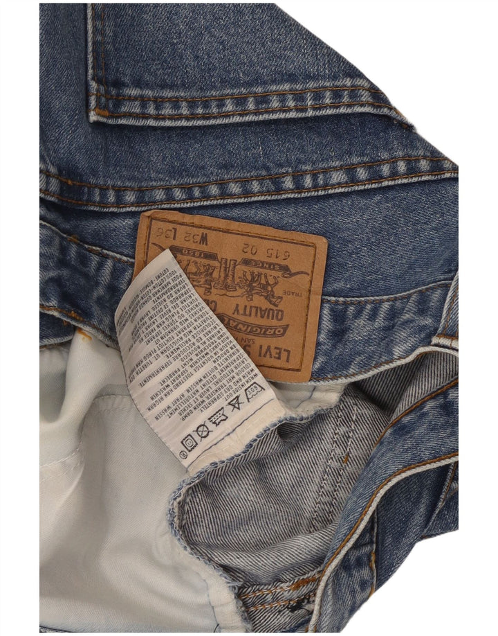 Pantaloni scurți din blugi pentru femei LEVI'S W32, bumbac albastru mare