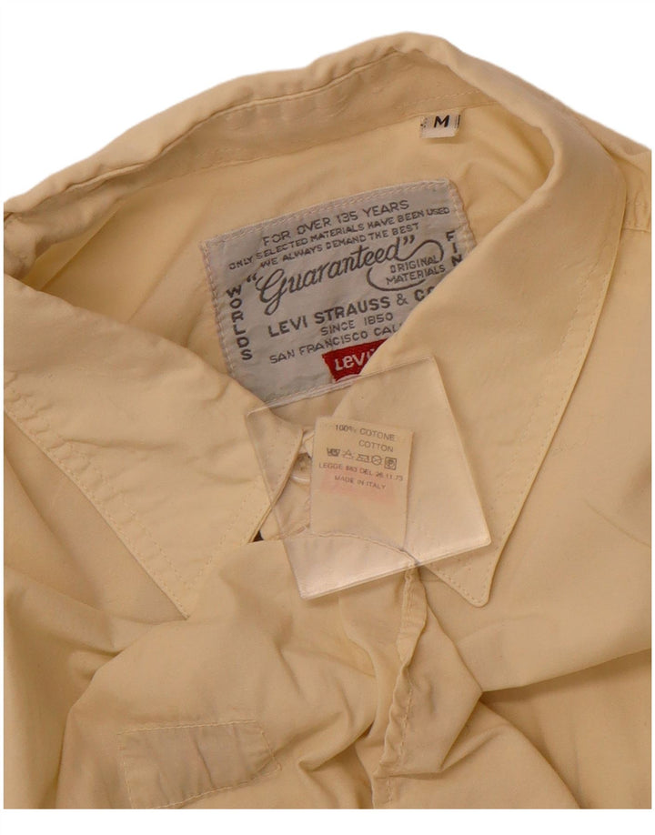 Cămașă cu mânecă scurtă pentru bărbați LEVI'S, bumbac mediu bej