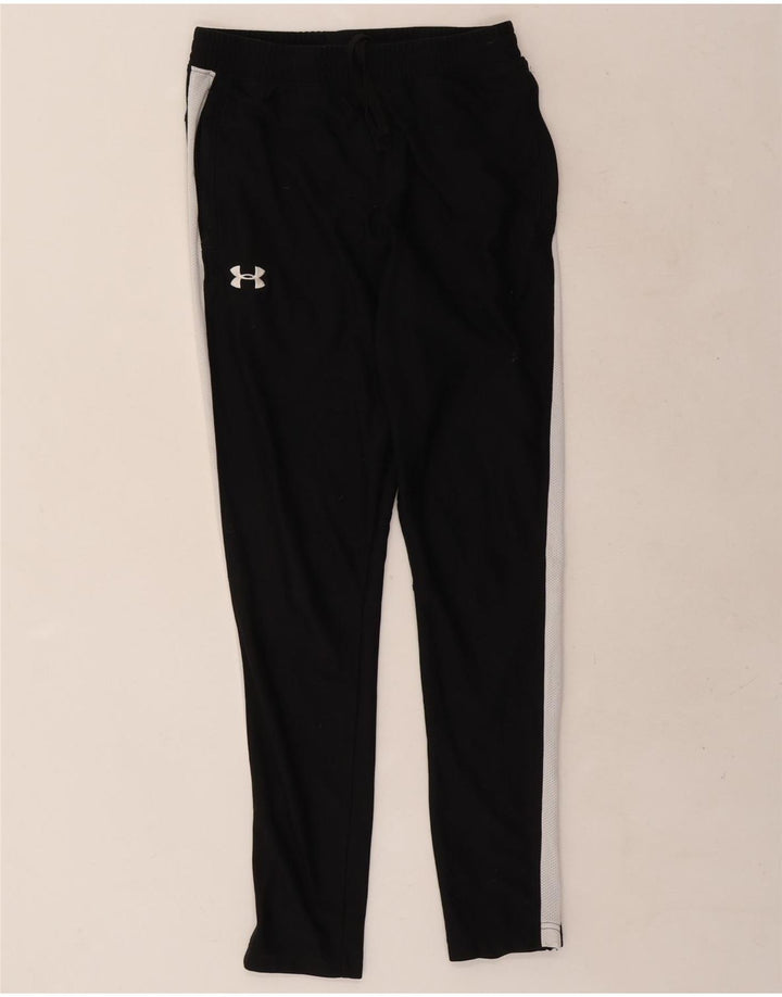 Pantaloni de trening Under Armour pentru bărbați, negru mediu, poliester color bloc