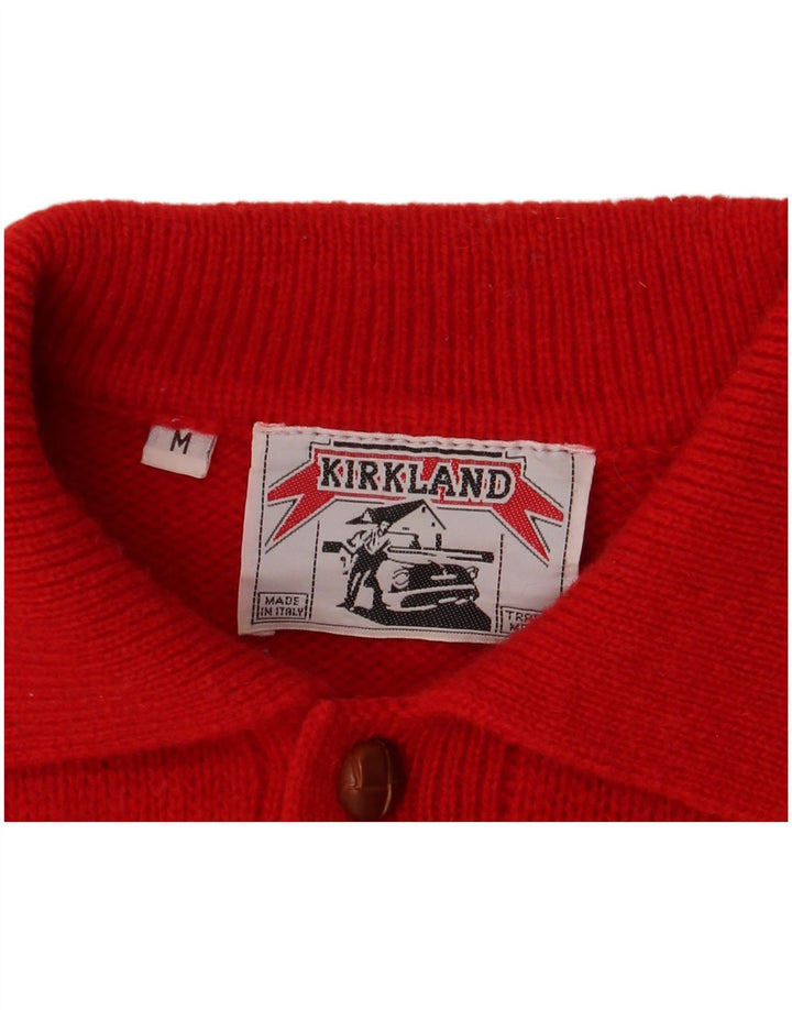 Pulover cu gât polo Kirkland pentru bărbați, roșu mediu