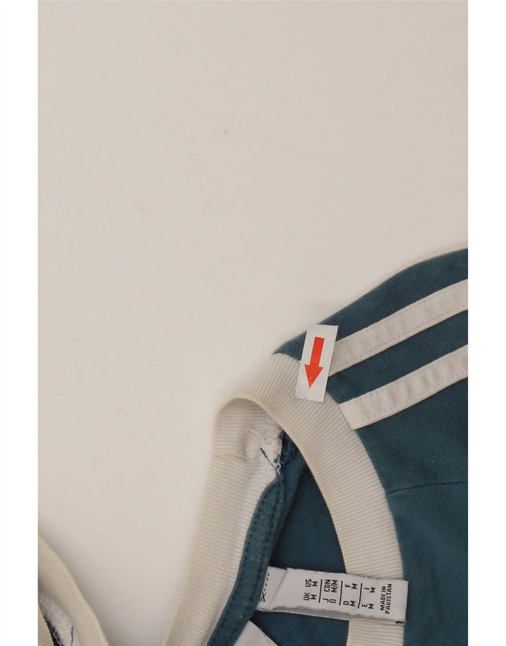 Tricou pentru bărbați ADIDAS Top Medium Blue Bumbac
