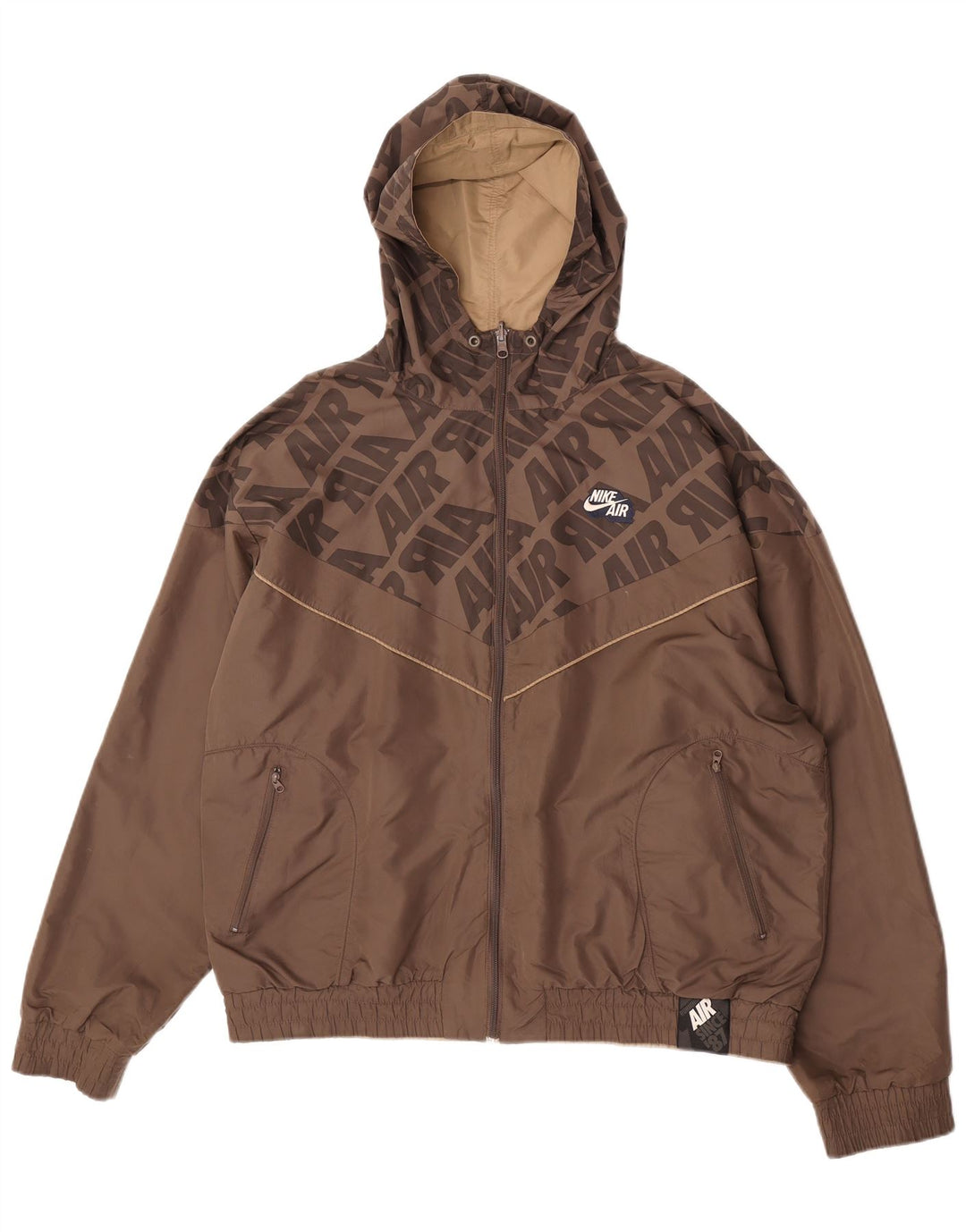 Jachetă reversibilă cu glugă pentru bărbați Nike UK 45/47 XL Maro Poliester