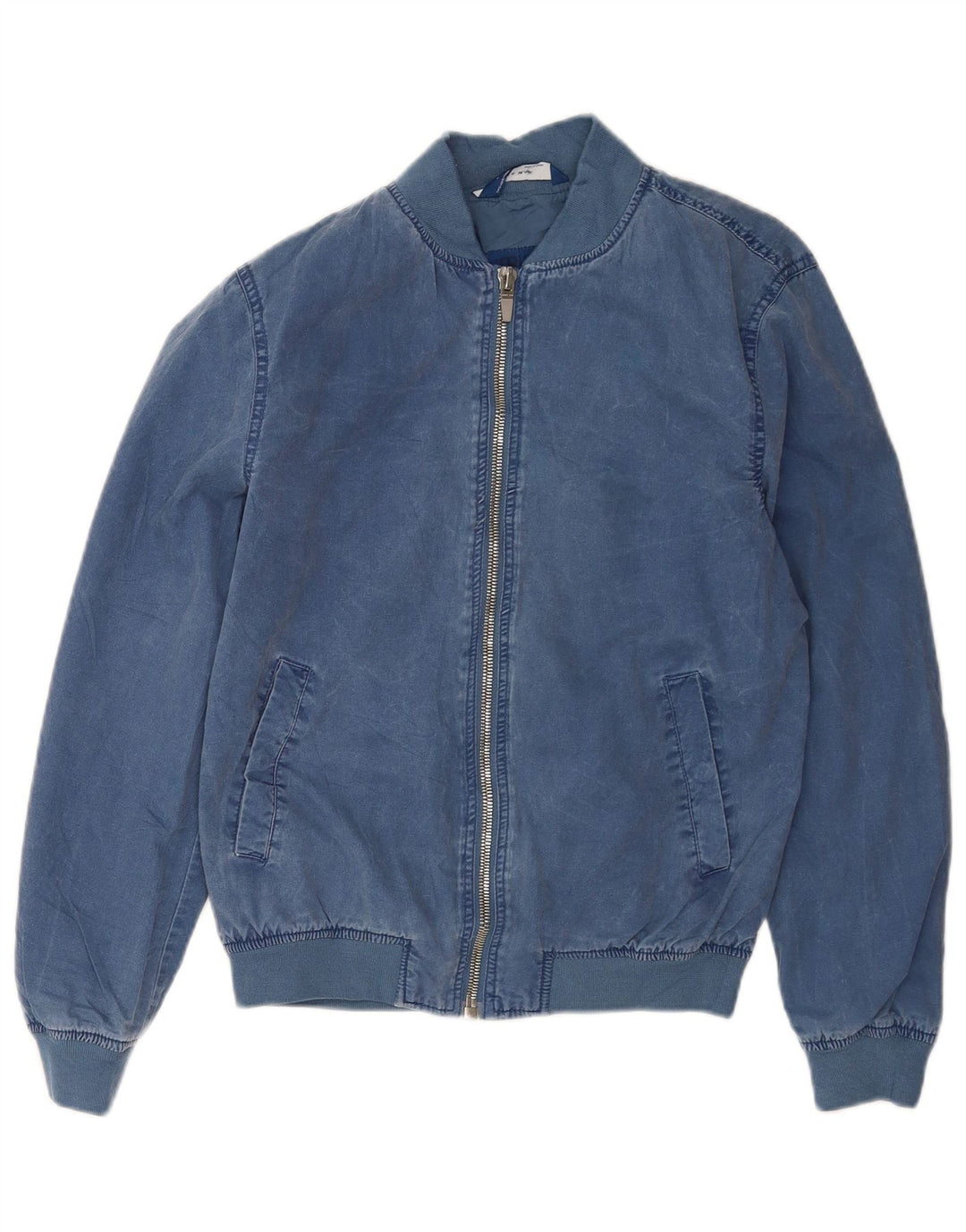 Bomber pentru bărbați Zara UK 36 Small Blue Bumbac