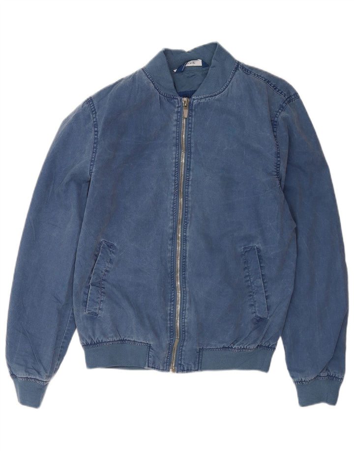 Bomber pentru bărbați Zara UK 36 Small Blue Bumbac