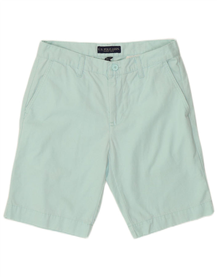 U.S. POLO ASSN. Pantaloni scurți chino pentru bărbați W30, bumbac albastru mediu