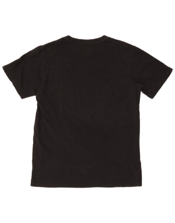Tricou cu grafică obișnuită Reebok pentru bărbați Top mic din bumbac negru