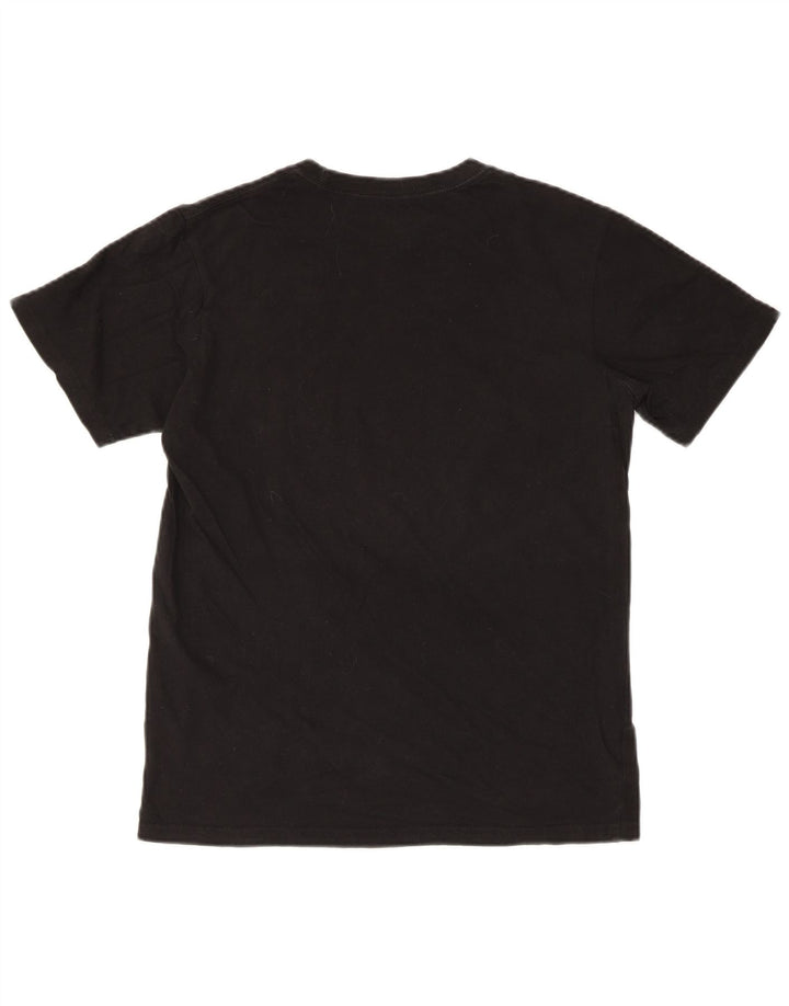 Tricou cu grafică obișnuită Reebok pentru bărbați Top mic din bumbac negru