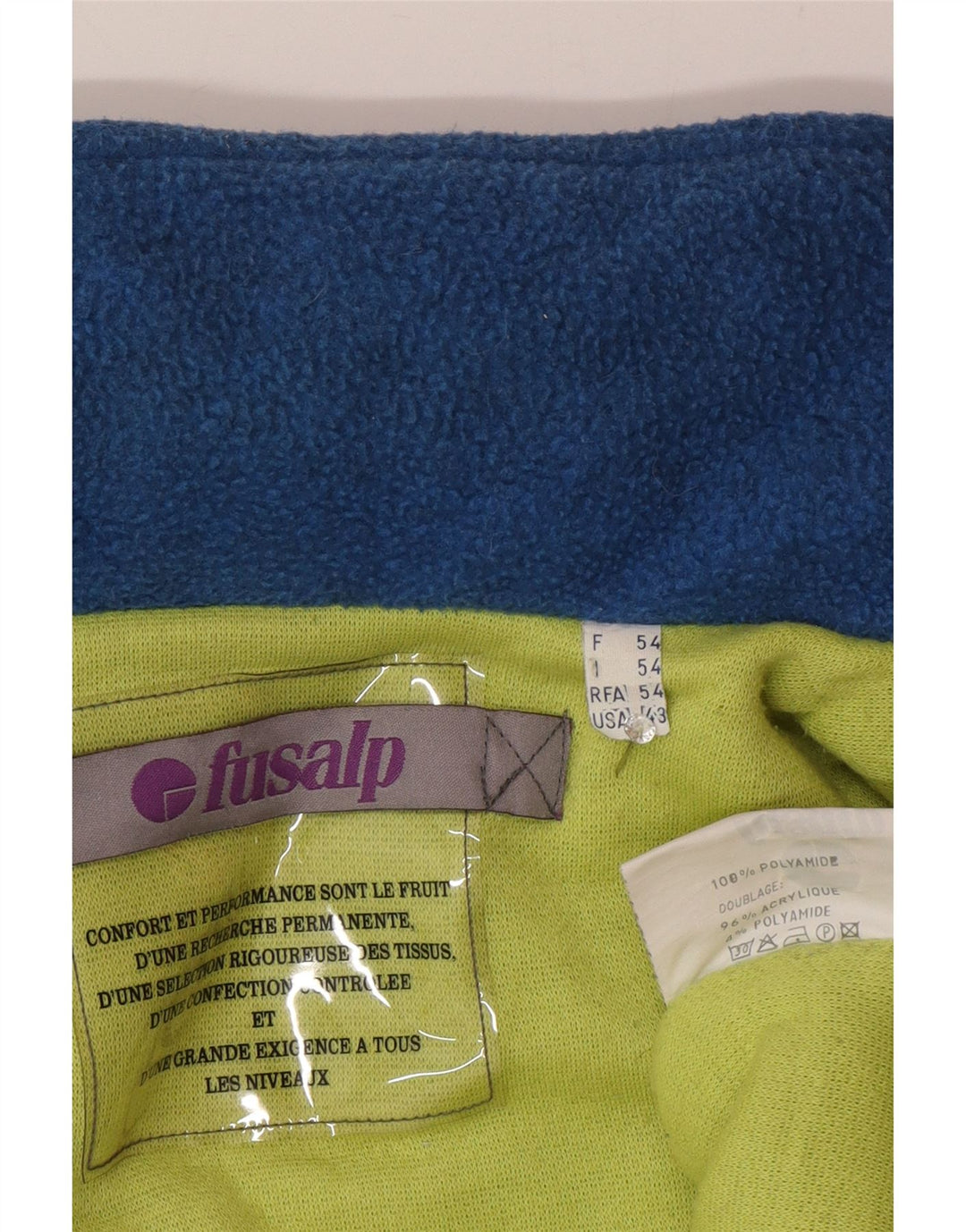 Jachetă de schi Fusalp pentru bărbați IT 54 2XL Albastru din poliamidă color bloc