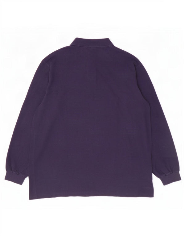 Tricou polo pentru bărbați Lacoste cu mânecă lungă Mărimea 7 2XL Bumbac bleumarin
