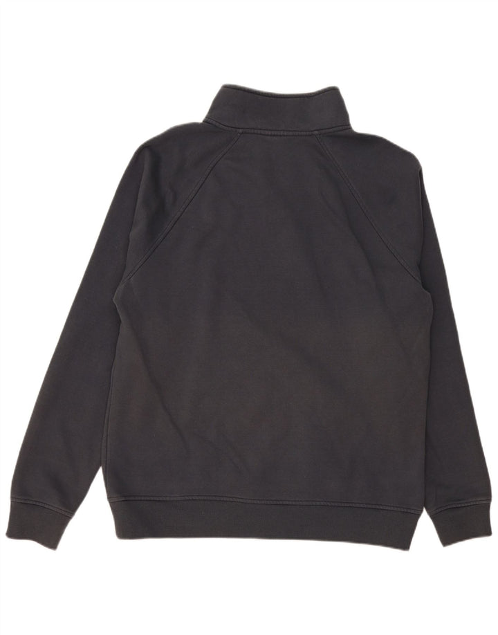 Champion Mens Zip Neck Sweatshirt Jumper XL Grey Cotton