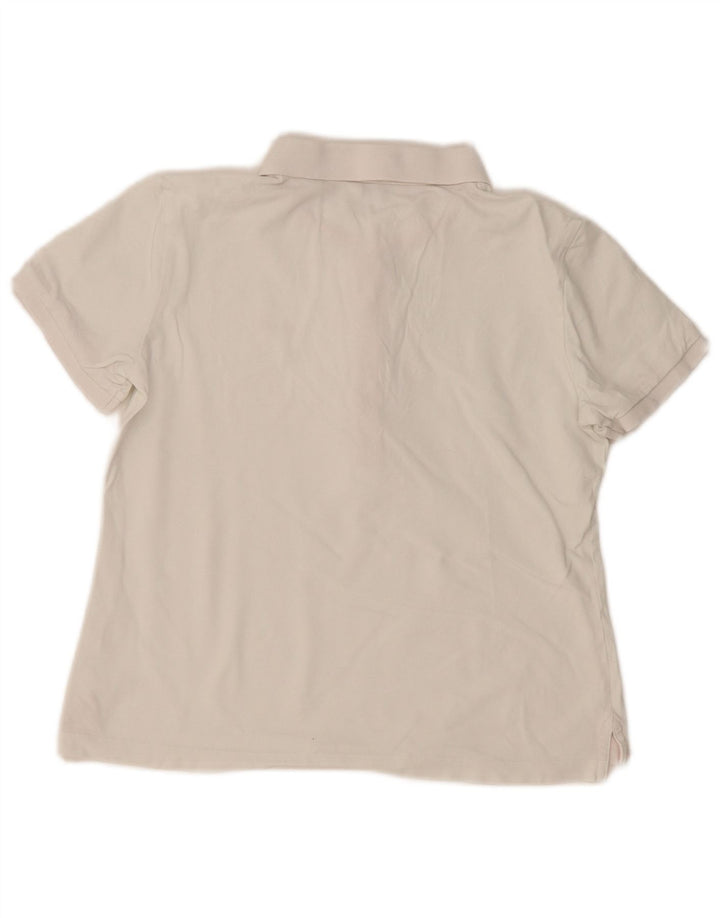 Tricou polo Gant pentru femei UK 14 Medium White